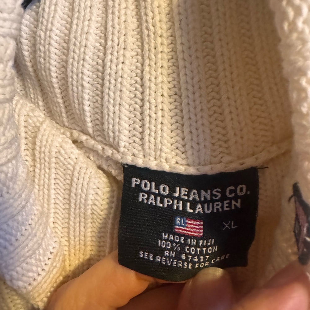 Vintage Polo Ralph Lauren 100 percent cotton Turtleneck sweater - Picture 3 of 6